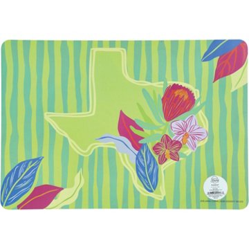 Destination Holiday Floral Texas Reversible Placemat, 16'' x 11''
