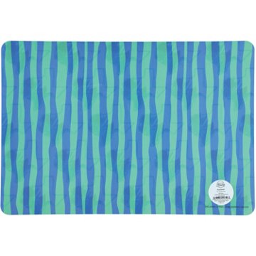 Destination Holiday Stripe & Texas Floral Reversible Placemat, 16'' x 11''