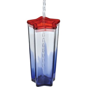 Destination Holiday Red Ombre Star Tumbler, 16 oz
