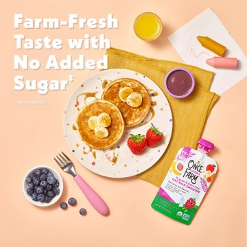 Once Upon a Farm Organic & Dairy Free Oat Milk Smoothie - Bananas For Berries