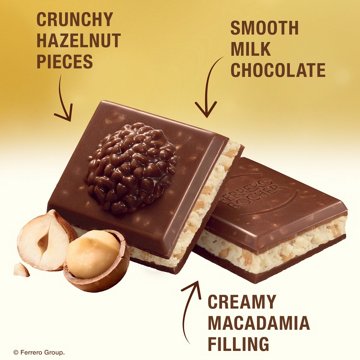 Ferrero Rocher Macadamia & Hazelnut Milk Chocolate Bar