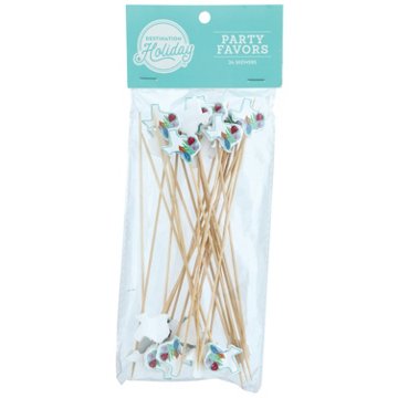 Destination Holiday Texas Floral Skewers, 8 in, 24 ct