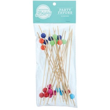 Destination Holiday Multi-color Skewers, 8 in, 24 ct