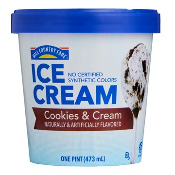 Hill Country Fare Cookies & Cream Ice Cream