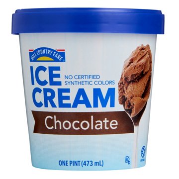 Hill Country Fare Chocolate Ice Cream