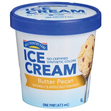 Hill Country Fare Butter Pecan Ice Cream