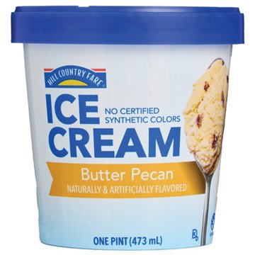 Hill Country Fare Butter Pecan Ice Cream