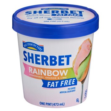 Hill Country Fare Rainbow Sherbet, 1 pt