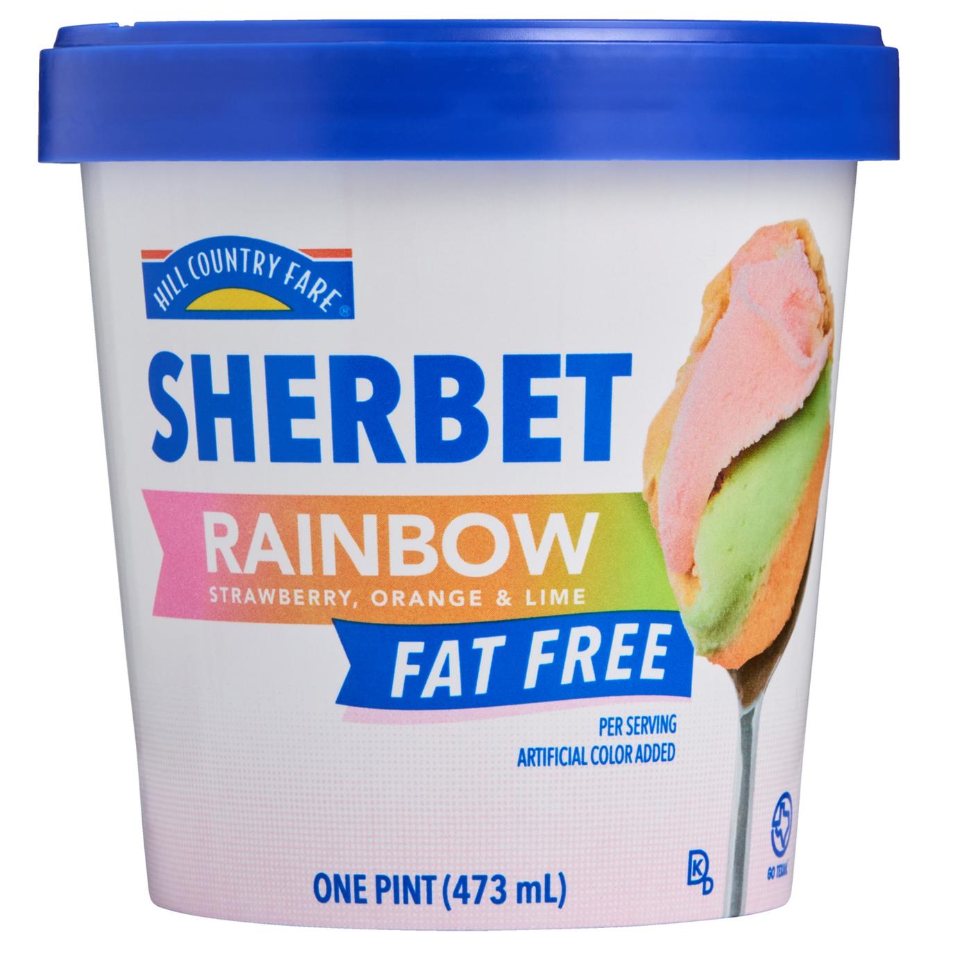 Hill Country Fare Rainbow Sherbet; image 3 of 3