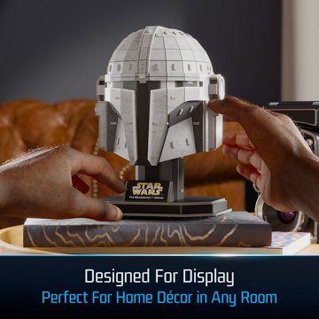 4D Build Star Wars The Mandalorian Helmet 3D Cardstock Model Kit, 88 pc