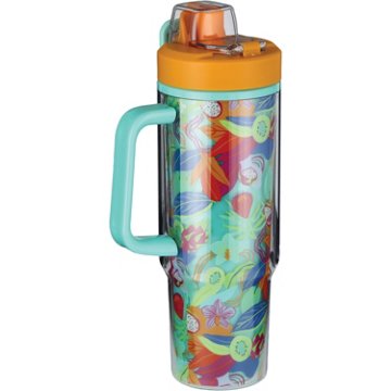 Destination Holiday Tumbler - Teal Floral, 32 oz