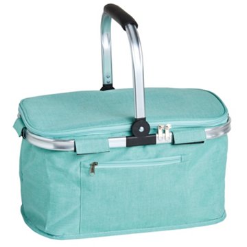 Destination Holiday Collapsible Insulated Basket - Teal, 16.9'' x 10.6'' x 9.8''