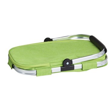 Destination Holiday Collapsible Insulated Basket - Green, 16.9'' x 10.6'' x 9.8''