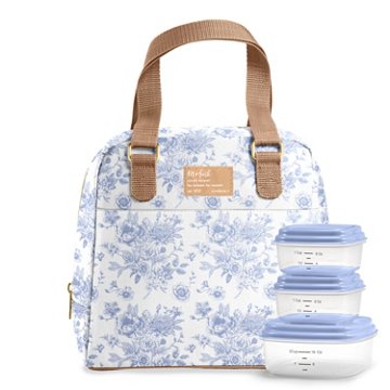 Fit + Fresh Minneola Lunch Bag - Blue Floral