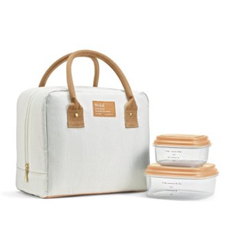 Fit + Fresh Bloomington Lunch Bag - Woven Ivory