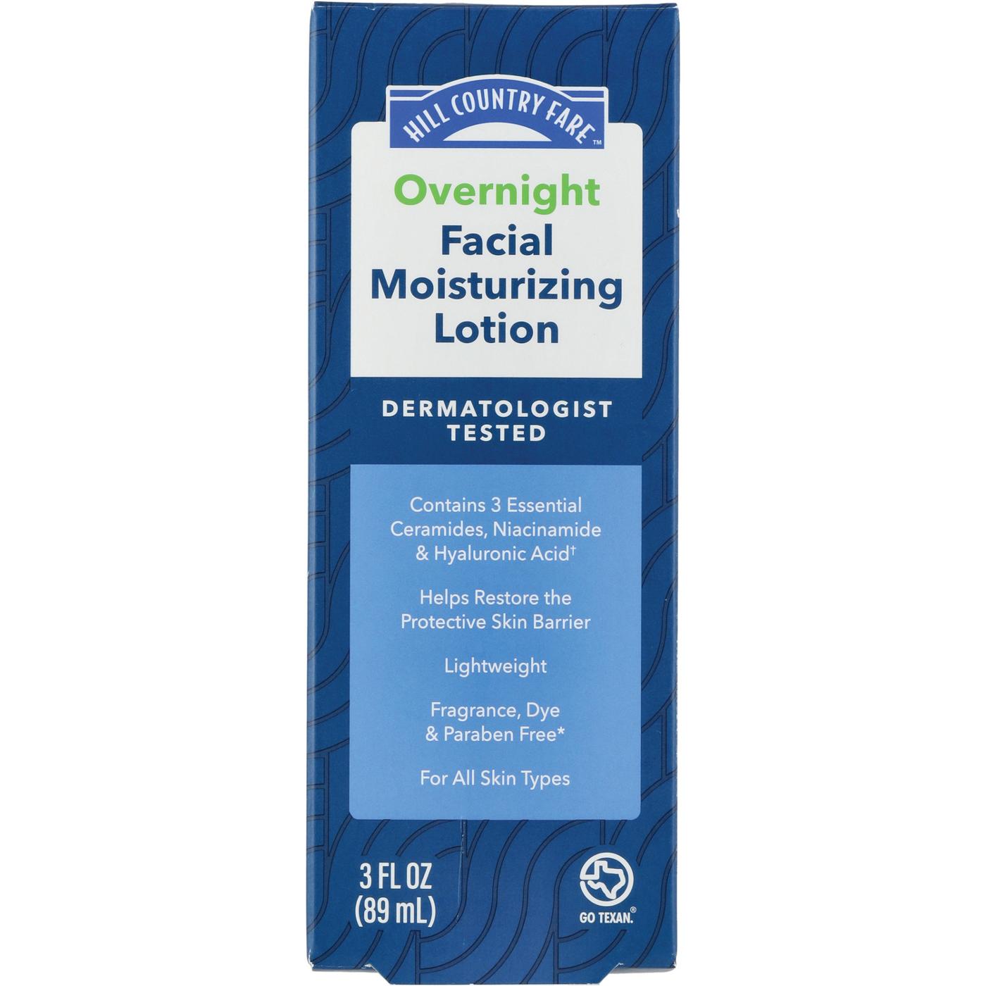 Hill Country Fare PM Facial Moisturizing Lotion - All Skin Types