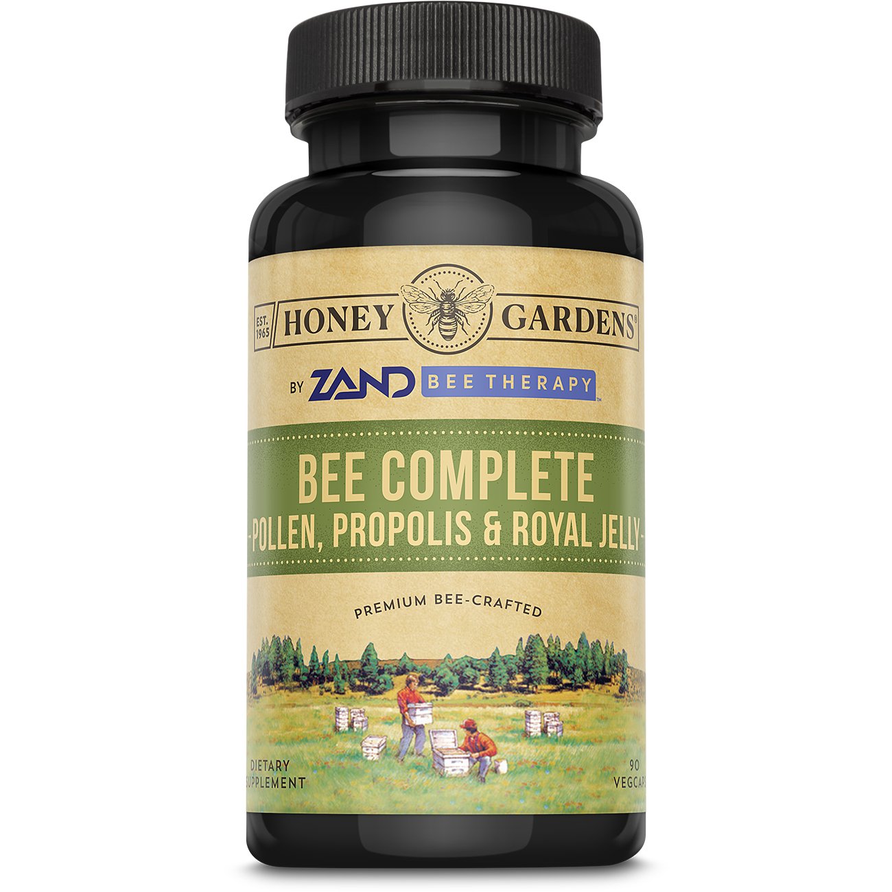 Honey Gardens Bee Complete Pollen, Propolis & Royal Jelly Vegcaps ...