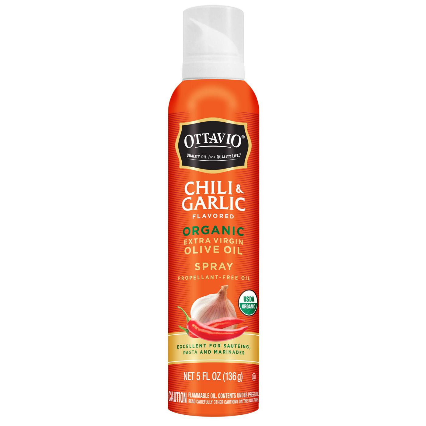 Ottavio Organic Chili & Garlic Extra Virgin Olive Oil Spray; image 1 of 2