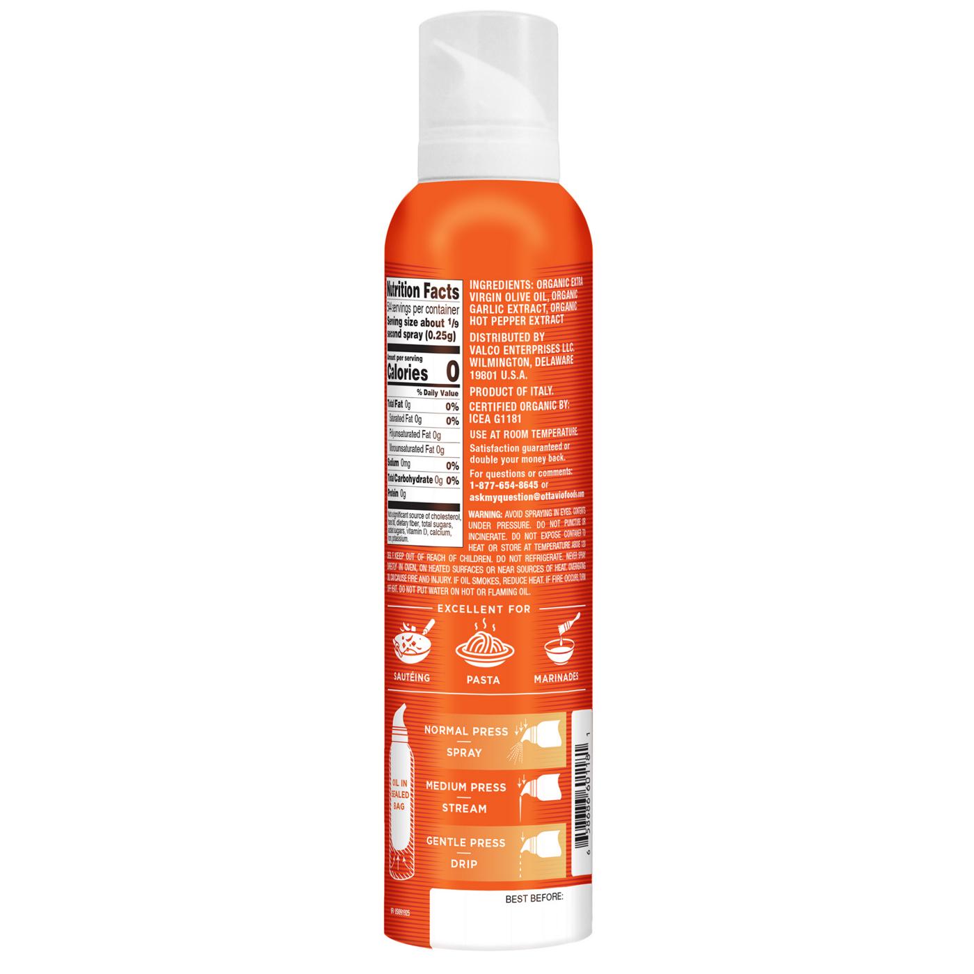 Ottavio Organic Chili & Garlic Extra Virgin Olive Oil Spray; image 2 of 2