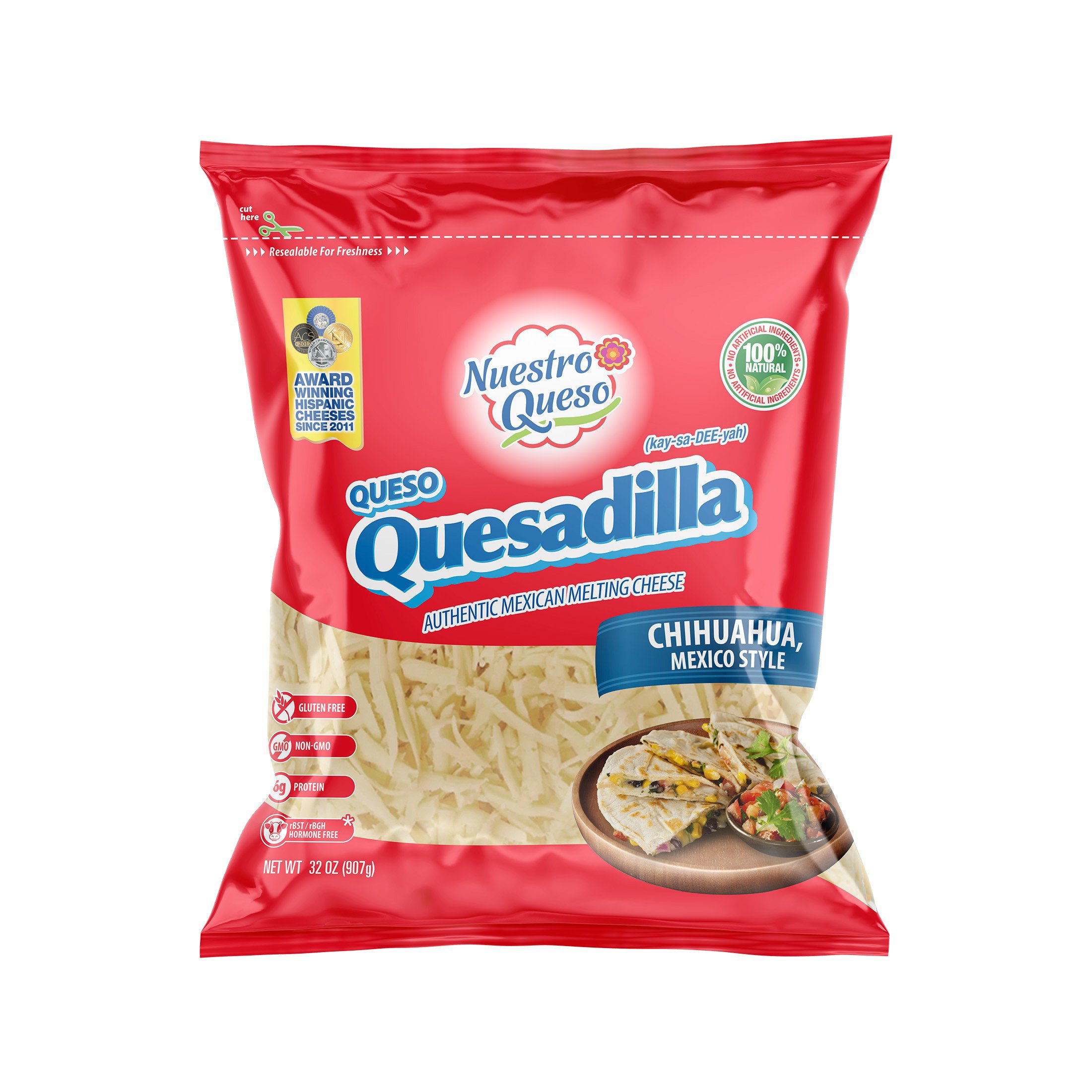 ゆめんこ Nuestro Queso Queso Oaxaca Shredded Cheese, 24 oz | Low Prices
