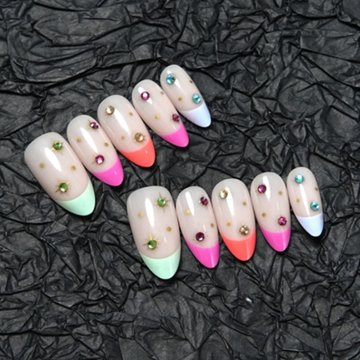 Vivid Tella Nails - Glazed Donut Rainbow Sherbet