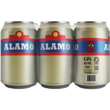 Alamo Beer Company King Of The Hill Craft Beer Light American Lager 6 pk Cans, 12 oz