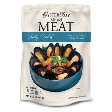 Oyster Bay Frozen Fully Cooked Mussel Meat, 1 lb