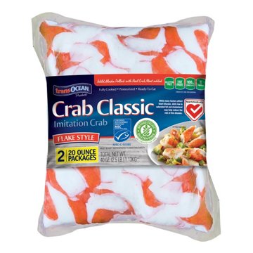 Trans Ocean Imitation Crab Classic - Flake Style, 2 ct, 20 oz