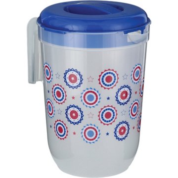 Destination Holiday Pitcher - Patriotic Fans, 4.4 L