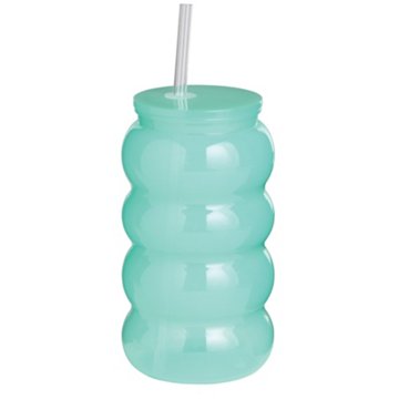 Destination Holiday Plastic Wavy Cup Teal