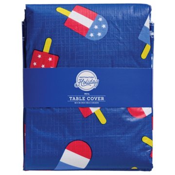 Destination Holiday Popsicle Scatter Print PEVA Table Cover, 60'' x 84''