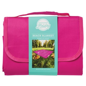 Destination Holiday Foldable Beach Blanket - Pink, 59'' x 78.7''