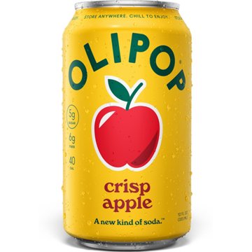 Olipop Crisp Apple 6g Fiber Prebiotic Soda