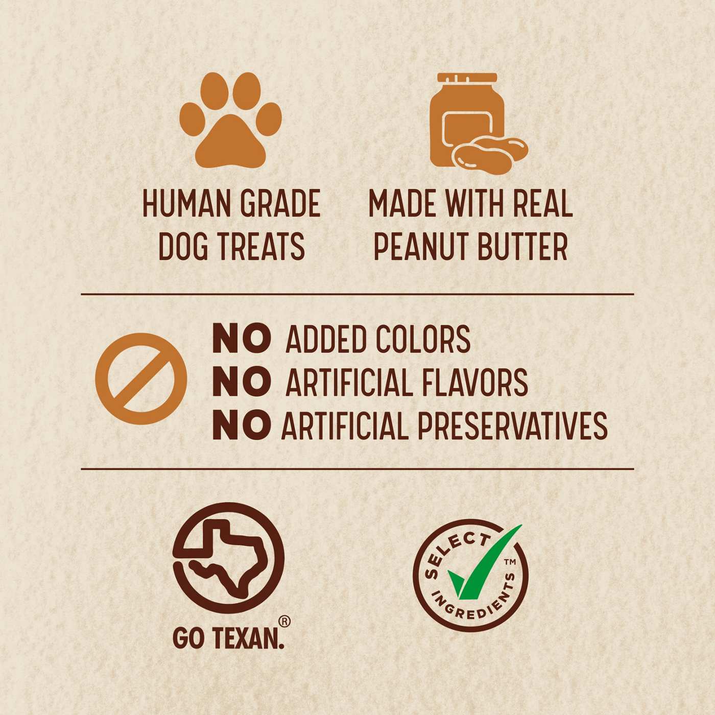 Heritage Ranch by H-E-B Pupwich Human Grade Dog Treats - Carob, Vanilla & Peanut Butter; image 2 of 7
