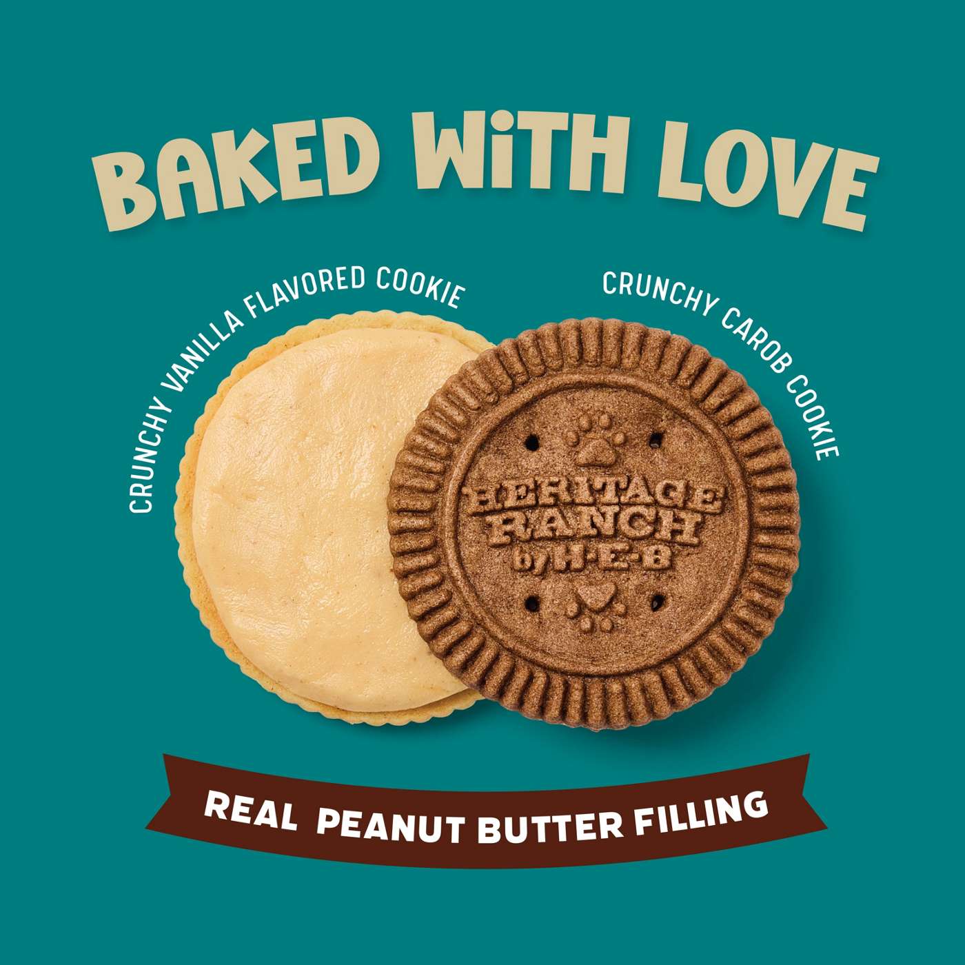 Heritage Ranch by H-E-B Pupwich Human Grade Dog Treats - Carob, Vanilla & Peanut Butter; image 3 of 7