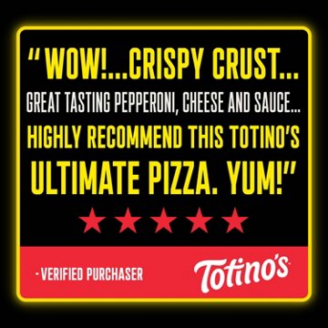Totino's Ultimate Uncured Pepperoni Frozen Pizza, 11.64 oz