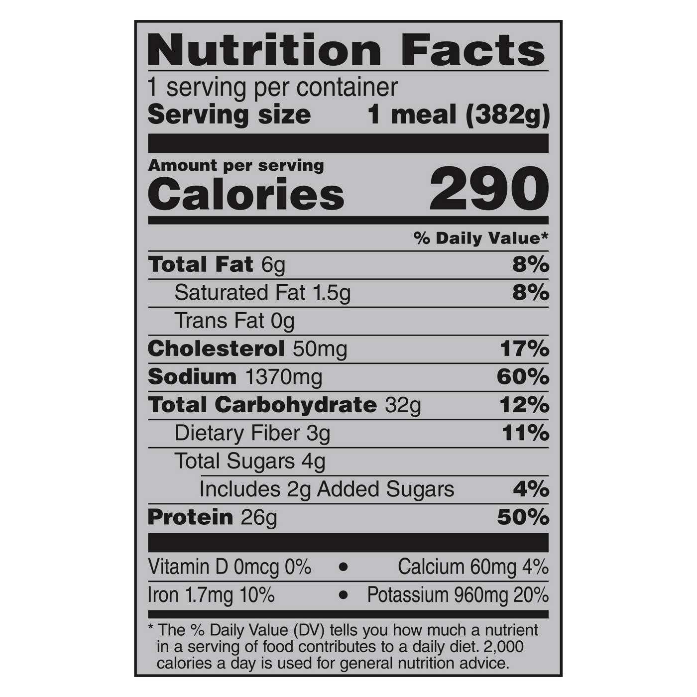 Banquet Mega Meats 26g Protein Carved Turkey Frozen Meal; image 3 of 4