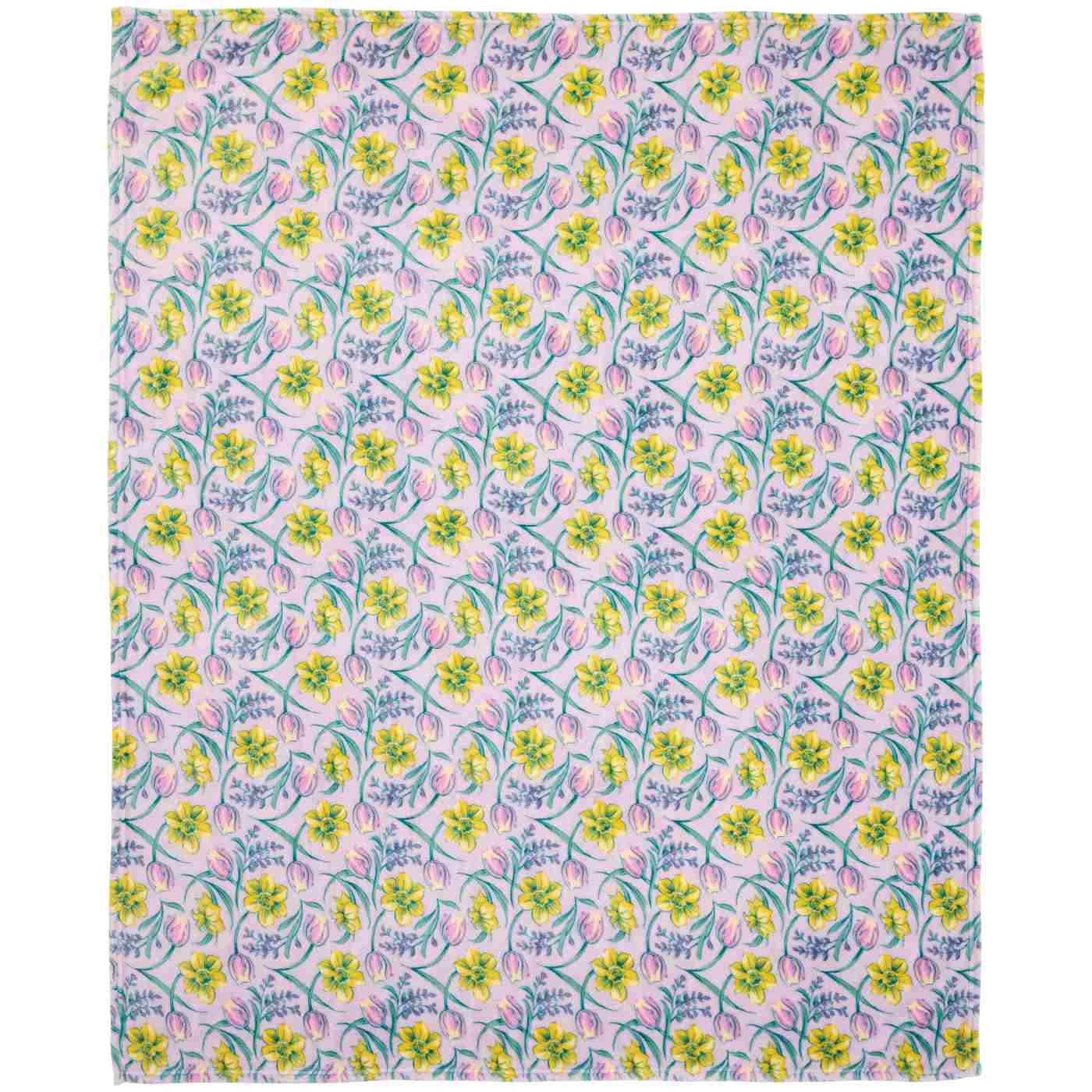 Destination Holiday Easter Throw Blanket - Spring Florals; image 1 of 2