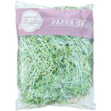 Destination Holiday Iridescent Easter Filler Grass - Green, 6 oz