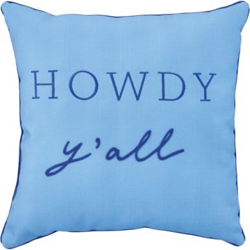 Destination Holiday Howdy Y'all Pillow, 18'' x 18''