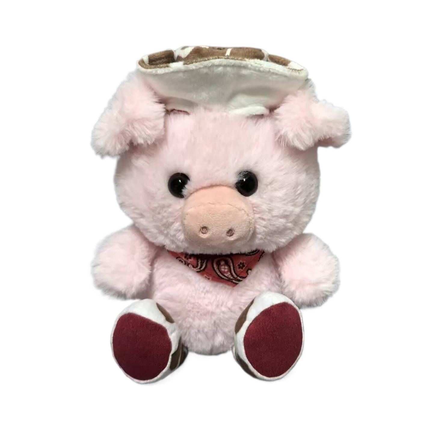 Destination Holiday Cowboy Pig Easter Plush; image 1 of 4