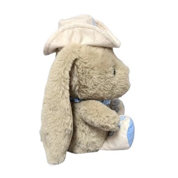 Destination Holiday Cowboy Bunny Easter Plush, 7.5"