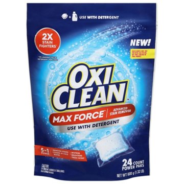 OxiClean Oxi Clean Max Force Advanced Stain Remover Power Paks, 24 ct
