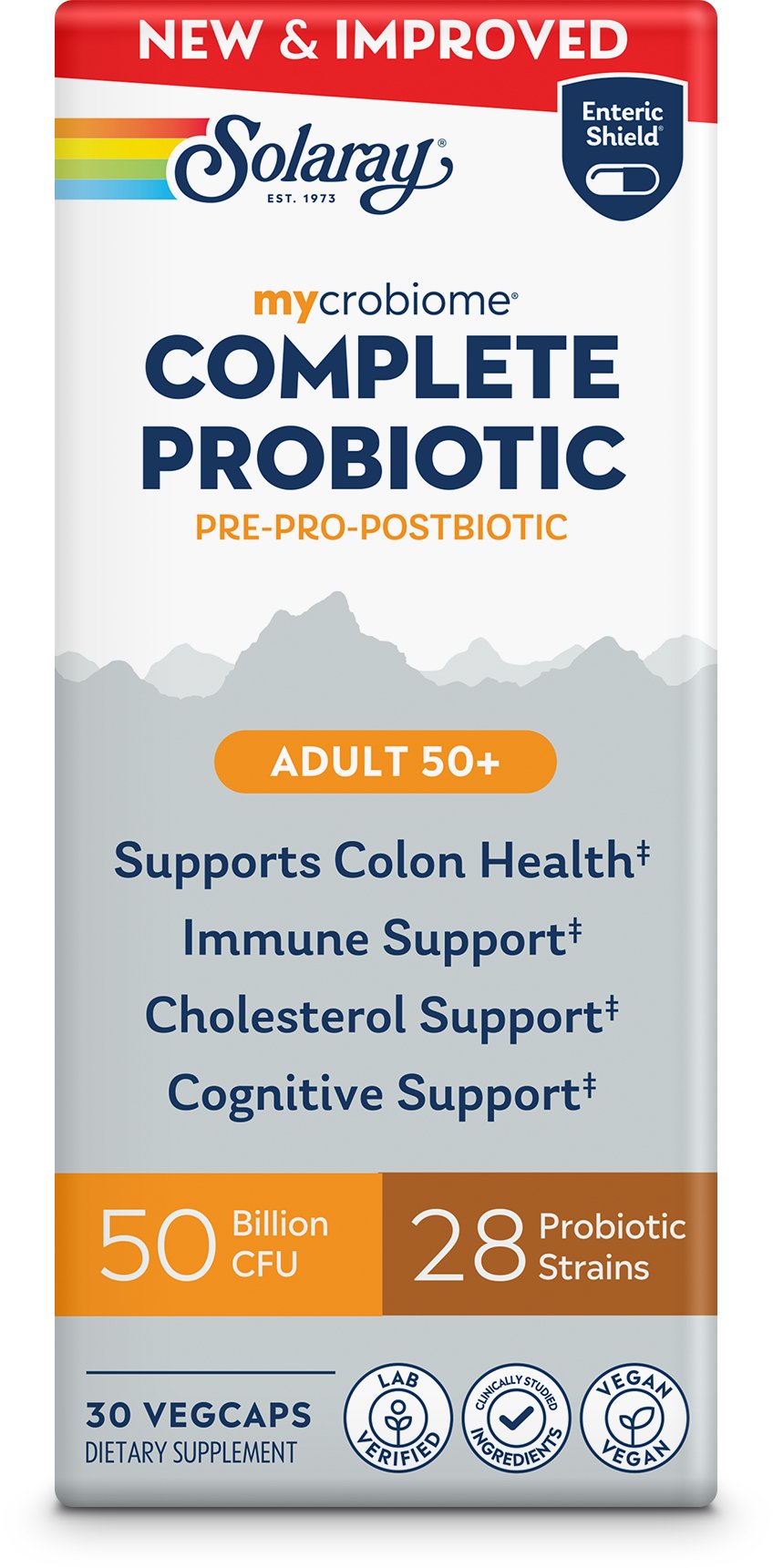Solaray Mycrobiome Adult 50+ Complete Probiotic, 30 ct | Central Market ...