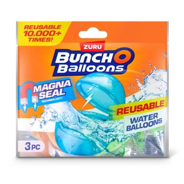 Zuru Bunch O Balloons Reusable Water Balloons - Assorted Colors, 3 pk