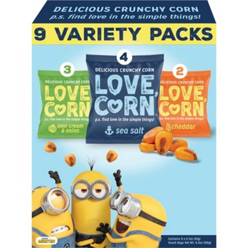 LOVE CORN Crunchy Corn Snack Variety Pack