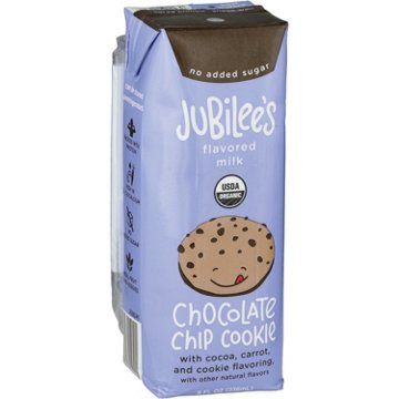 Jubilee's No Added Sugar Organic Chocolate Chip Cookie Flavored Milk