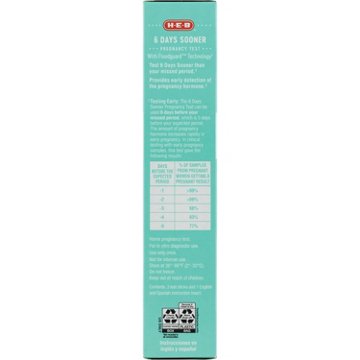 H-E-B 6 Days Sooner Pregnancy Test, 3 ct
