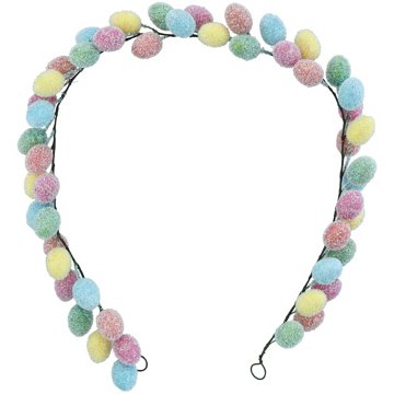 Destination Holiday Tinsel Eggs Easter Garland, 72"