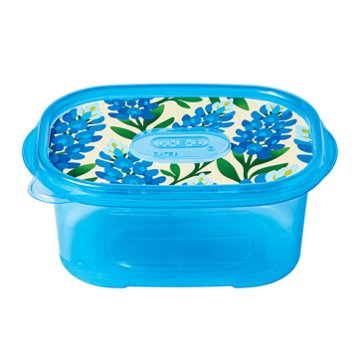 H-E-B Texas Tough Deep Rectangle Food Storage Container - Blue, 7 pk, 64 oz